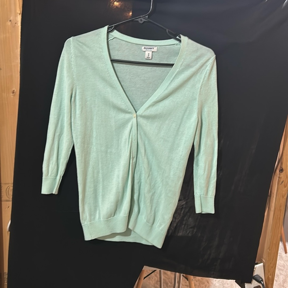 Old navy mint green xs cardigan